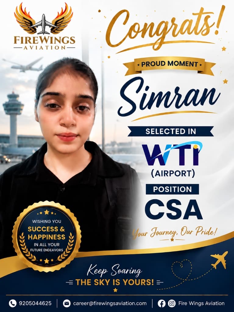 Simran selected as CSA at WTI (Airport)